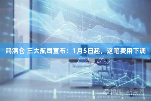 鸿满仓 三大航司宣布：1月5日起，这笔费用下调